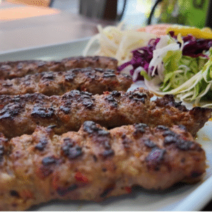 Tradition turkish Adana (kofte) Shish Kebab