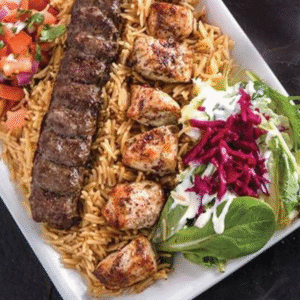 Adana kebab naan & rice box